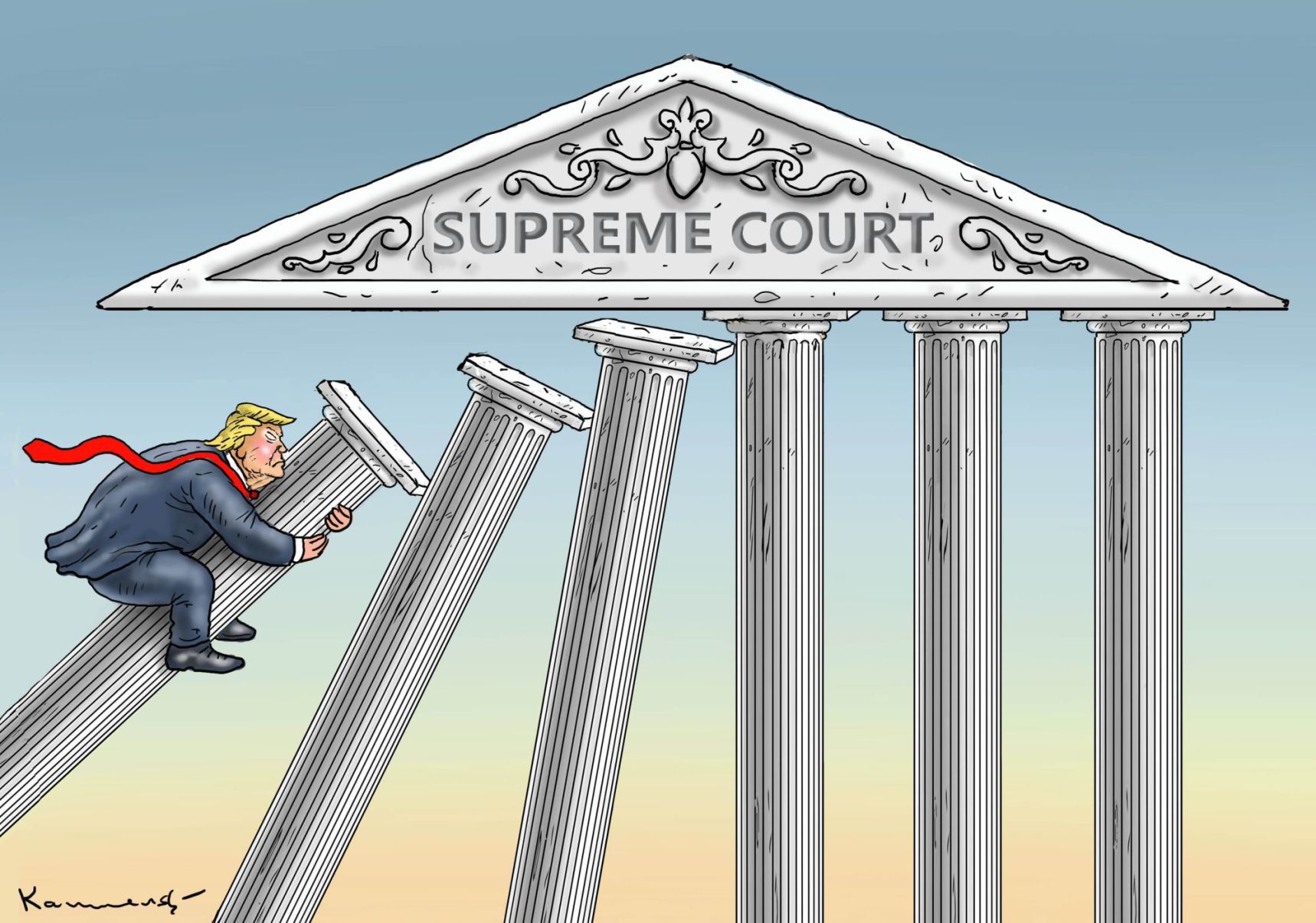 Kavanaugh confirmation cartoon